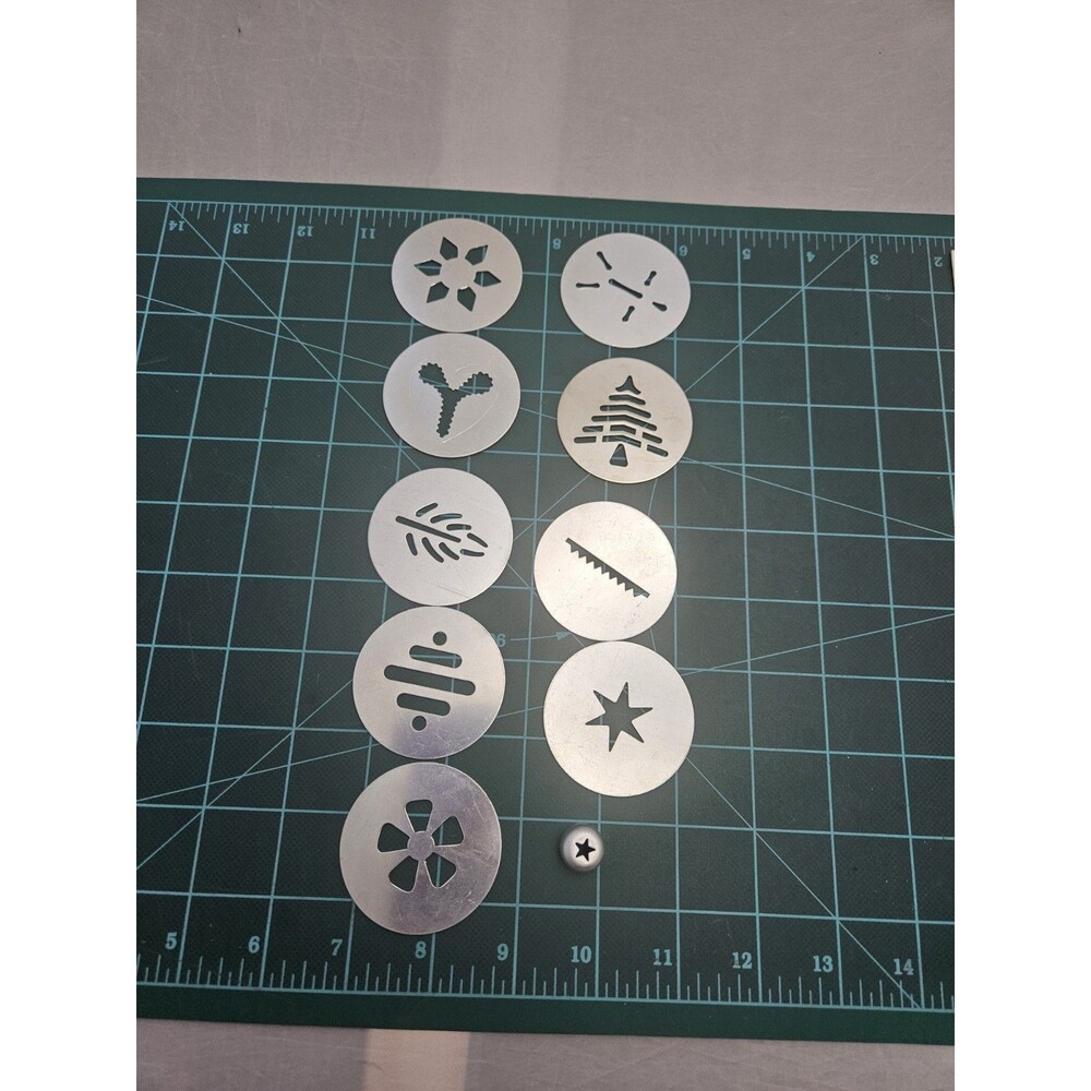 Wear Ever Super Shooter Cookie Press Set Of 9 Discs Replacement Parts